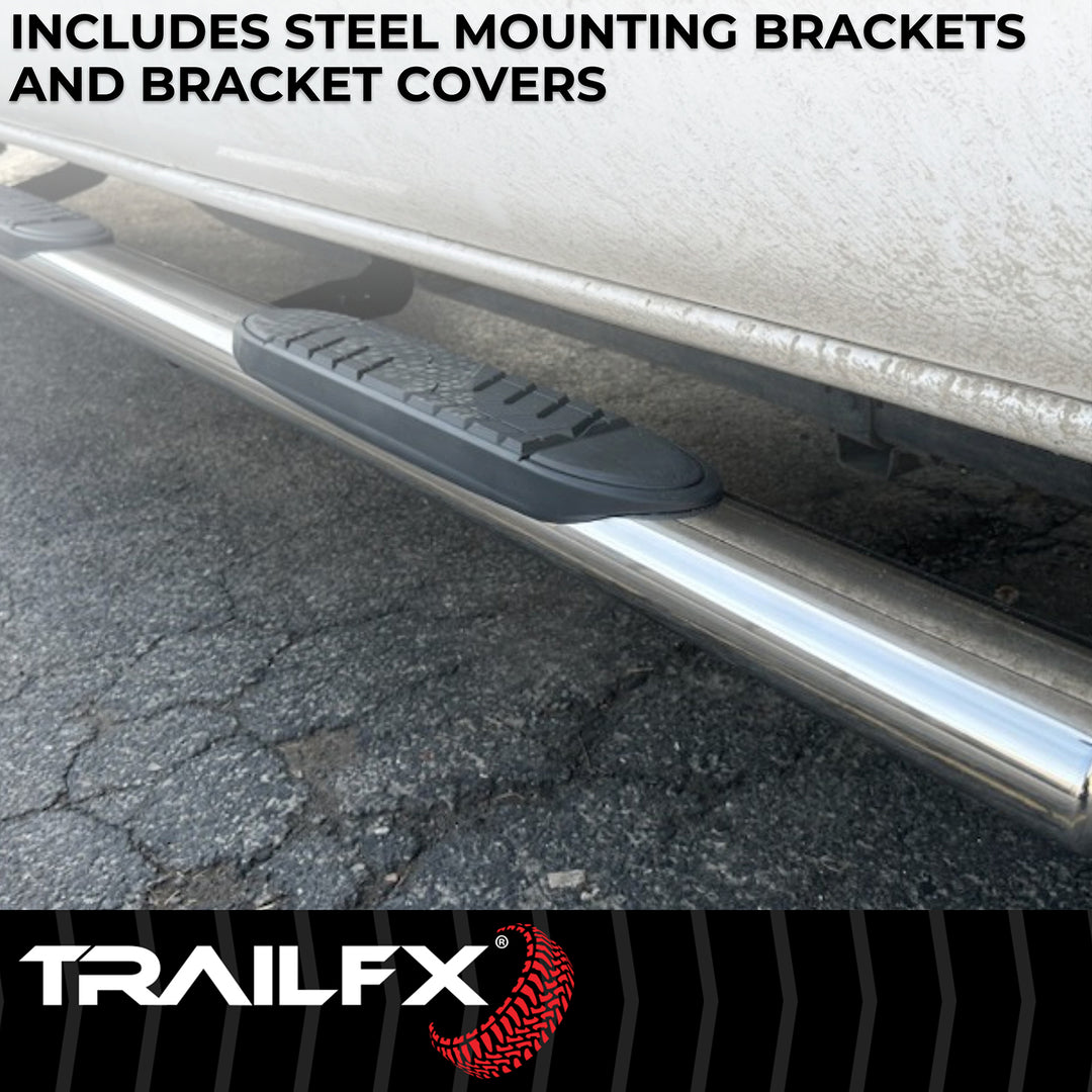 Trail FX 5 inch Oval Straight Nerf Bar Step Bar for Ram 1500 (A7082S)