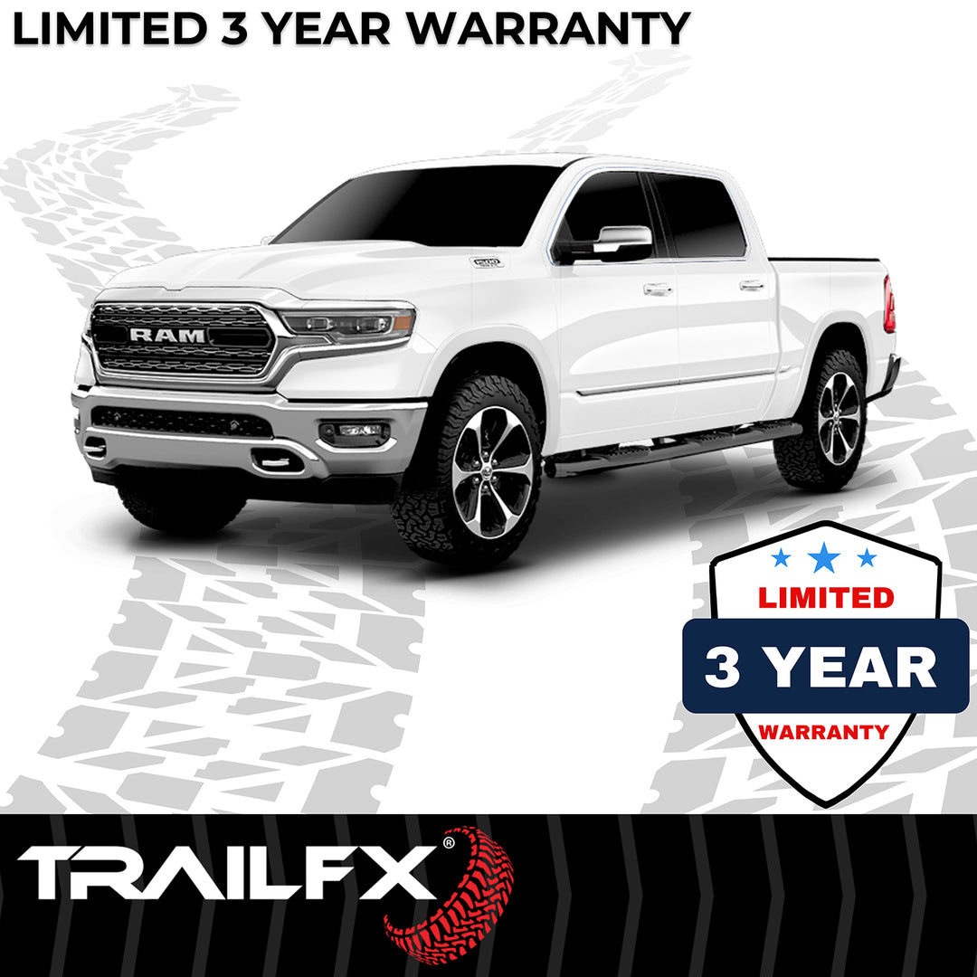 TrailFX Oval Bent Nerf Bar Step Bar for Silverado and Sierra 1500/2500/3500 HD Models