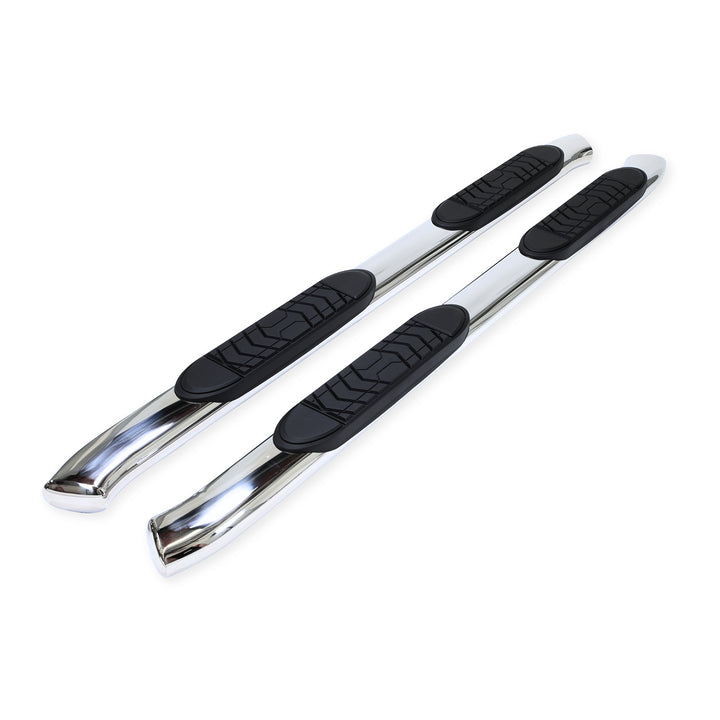 TrailFX Stainless Steel Nerf Bar for Ford Ranger - Polished 5 Inch Oval Bent Step Bars