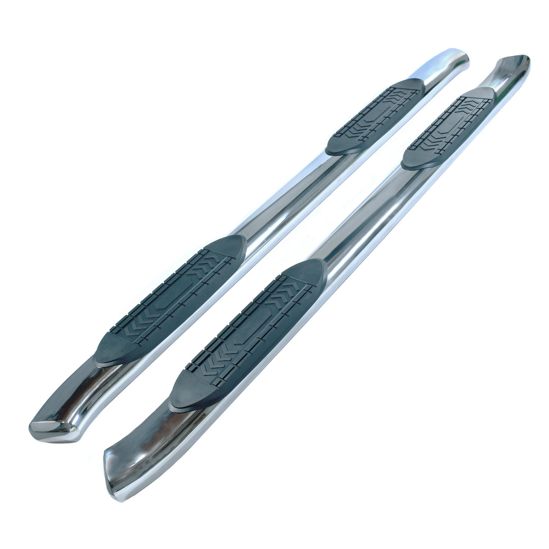 TrailFX Stainless Steel Oval Bent Nerf Bar Side Step for Ford F-150 2009-2014