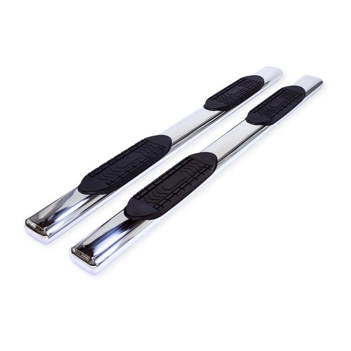 TrailFX A8243S Stainless Steel 6 Inch Oval Straight Nerf Bar with Step Pads for Ram 1500 Classic and More