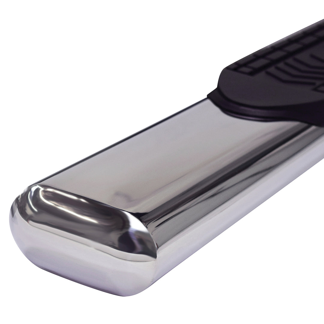 Trail FX A8252S Stainless Steel Oval Bent Nerf Bar with Step Pads for Silverado and Sierra 1500 & HD