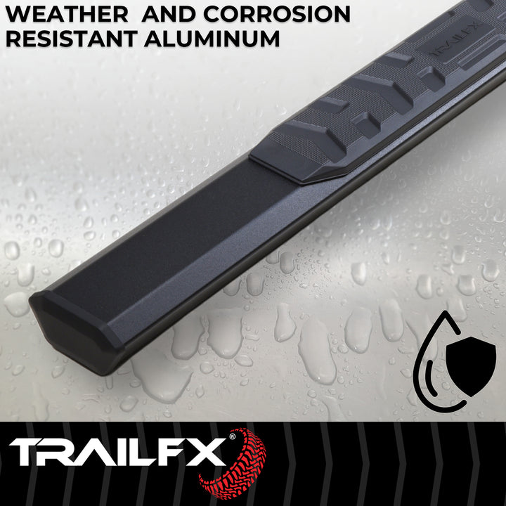 TrailFX A4 Series Nerf Bar for Chevy Silverado and GMC Sierra (Part Number AL4003B)