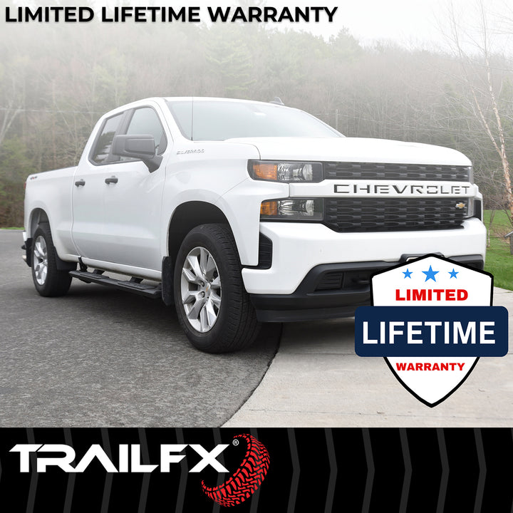 TrailFX A4 Series Nerf Bar for Chevy Silverado and GMC Sierra (Part Number AL4003B)