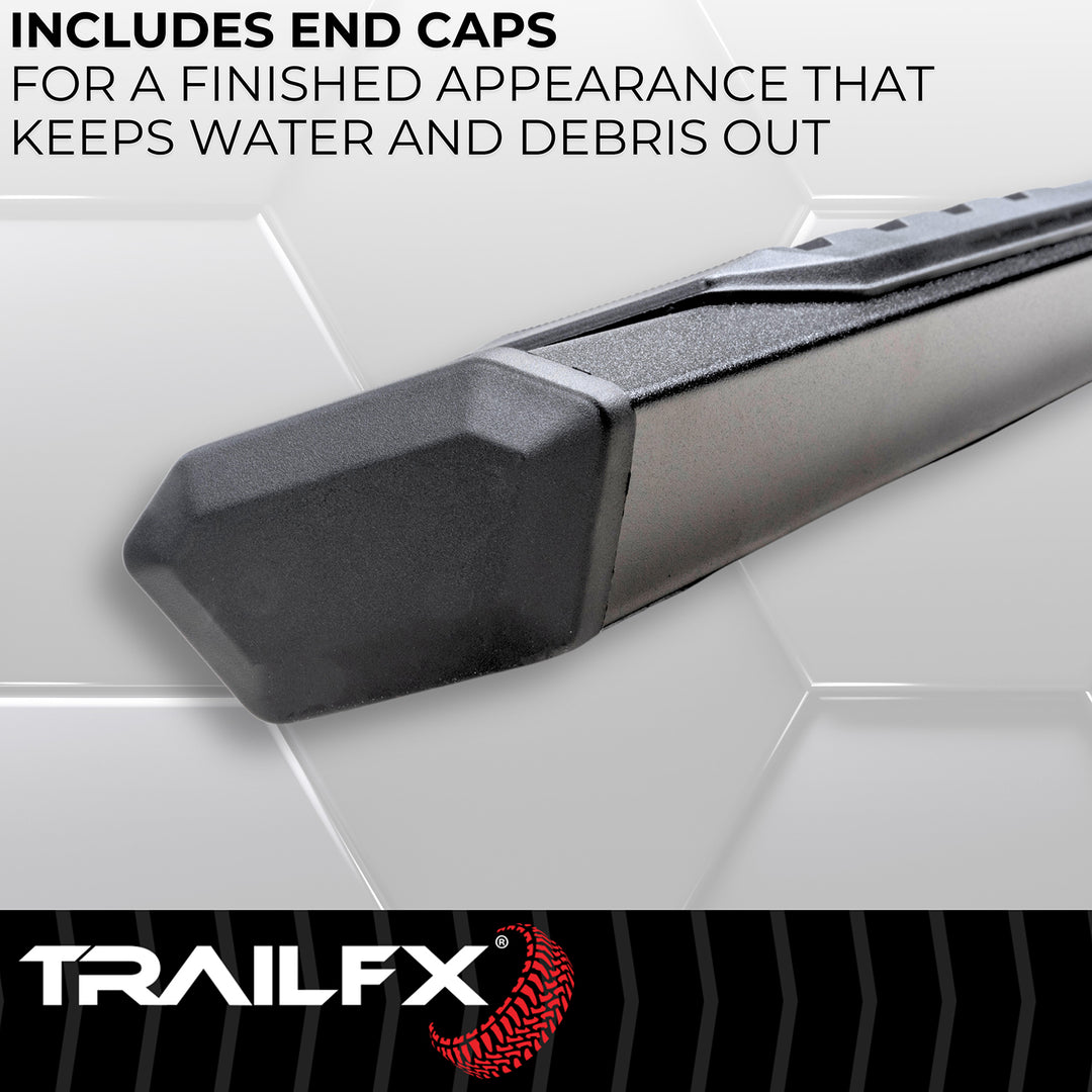 TrailFX A4 Series Hexagonal Nerf Bar for Silverado and Sierra 1500, 2500 HD, 3500 HD