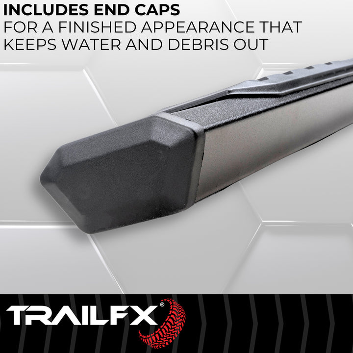 TrailFX A4 Series Hexagonal Nerf Bar for Silverado and Sierra 1500, 2500 HD, 3500 HD