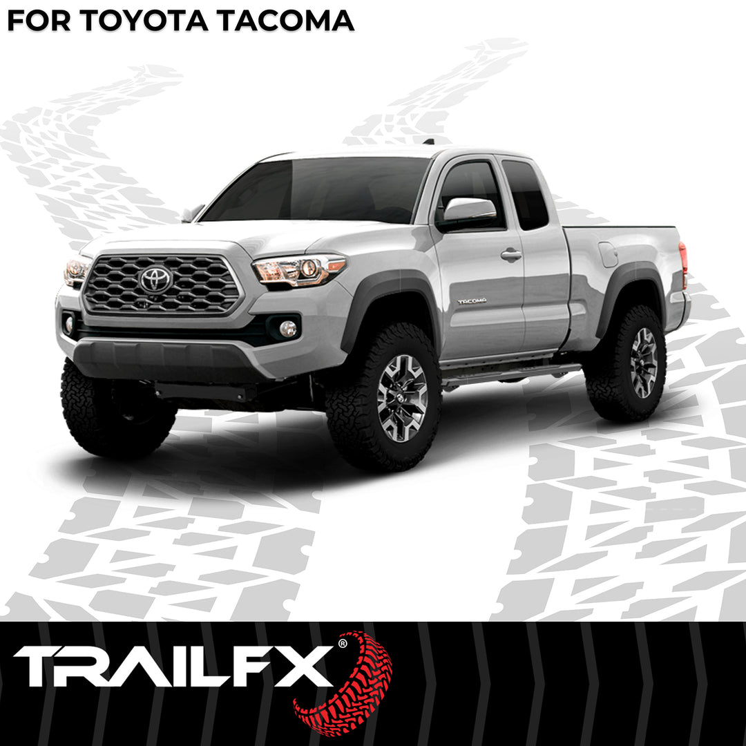 TrailFX A4 Series Black Powder Coated Nerf Bar for Toyota Tacoma 2012-2021