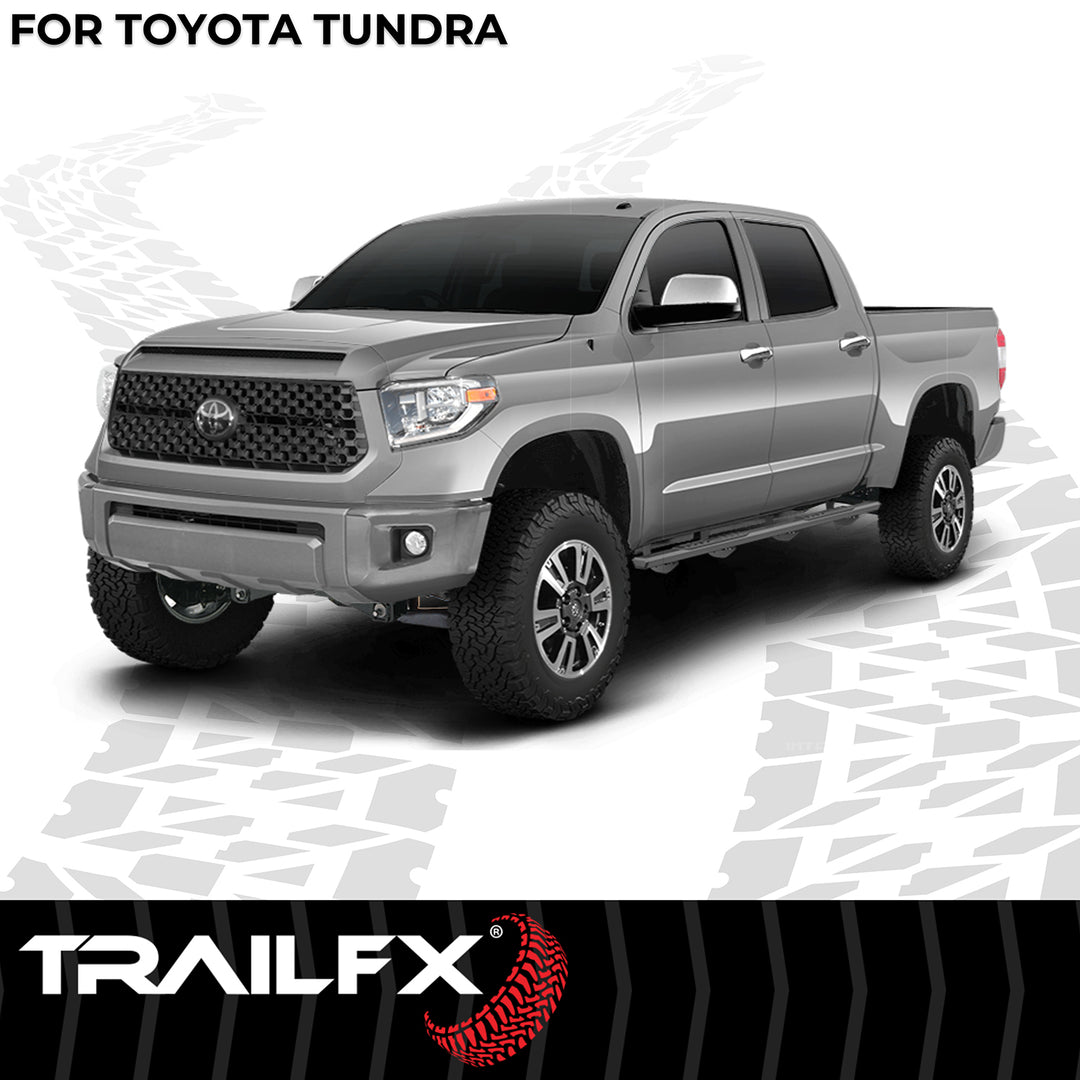 TrailFX A4 Series Black Titanium Powder Coated Nerf Bar for Toyota Tundra 2022-2024