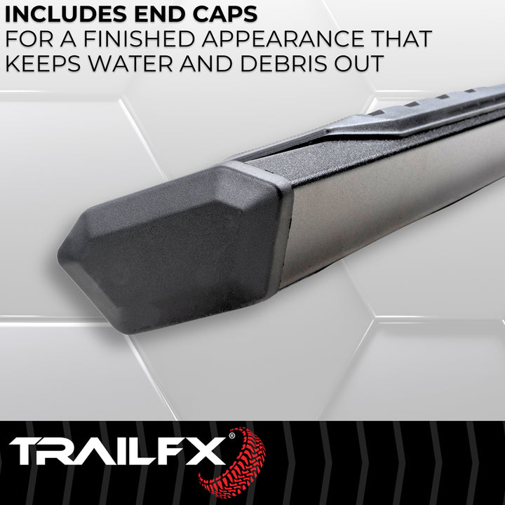 TrailFX A4 Series 4-1/2 Inch Hexagonal Rocker Panel Mount Nerf Bar for Ford Ranger
