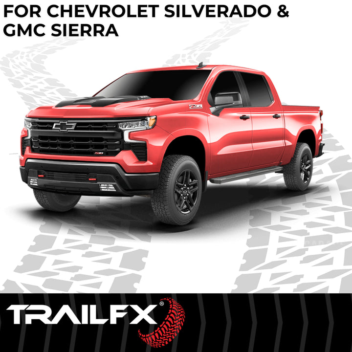 TrailFX AL6003B Rocker Panel Mount Running Board for Silverado and Sierra Trucks
