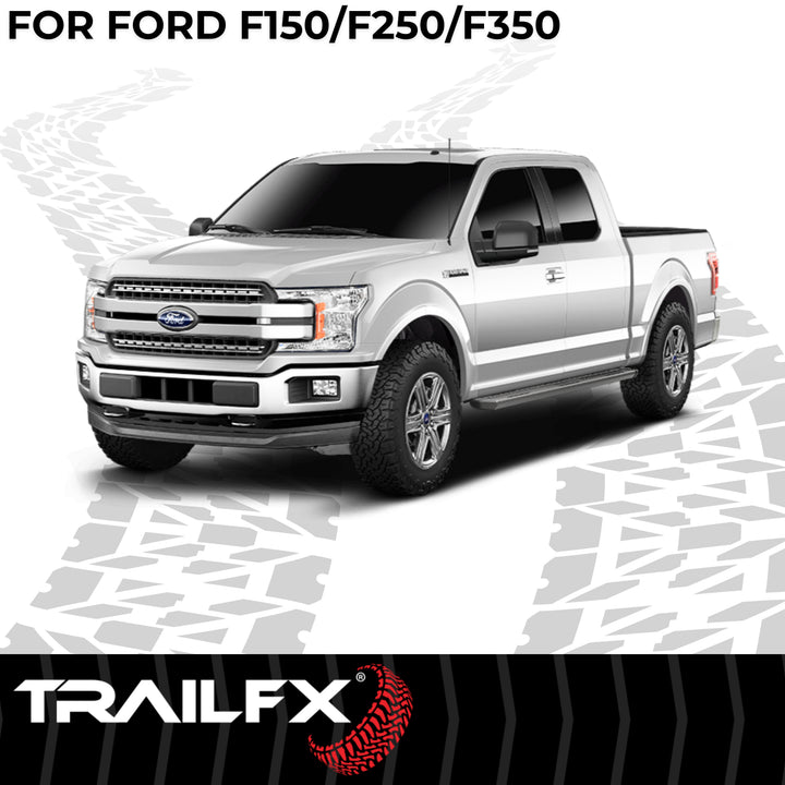 TrailFX AL6007B Rocker Panel Mount Running Board for Ford F-150 and Super Duty Models