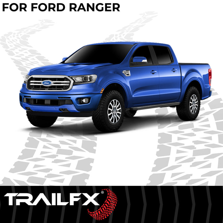 TrailFX AL6009B Black Matte Aluminum Running Board for Ford Ranger 2019-2025
