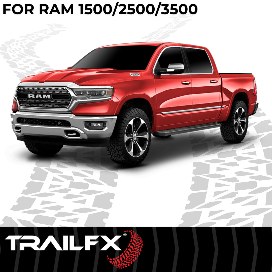TrailFX AL6011B Aluminum Rocker Panel Mount Running Board for Ram Trucks