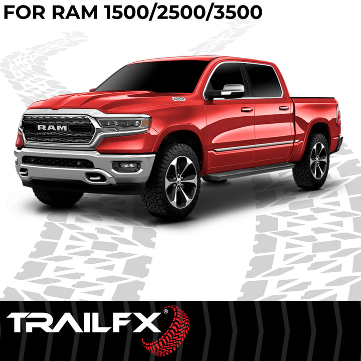 TrailFX AL6011B Aluminum Rocker Panel Mount Running Board for Ram Trucks