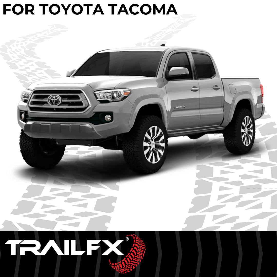TrailFX AL6015B Matte Black Aluminum Running Board for Toyota Tacoma 2012-2021