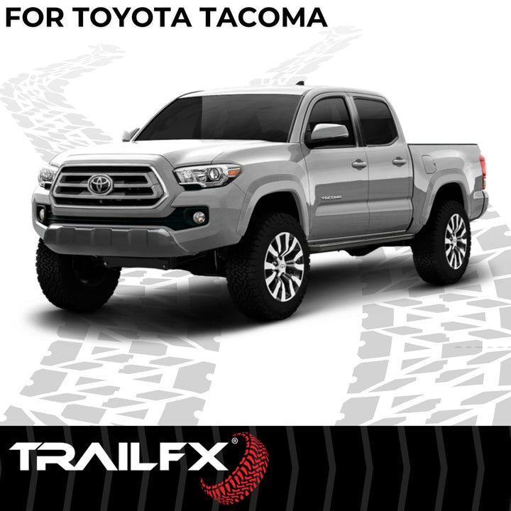 TrailFX AL6015B Matte Black Aluminum Running Board for Toyota Tacoma 2012-2021