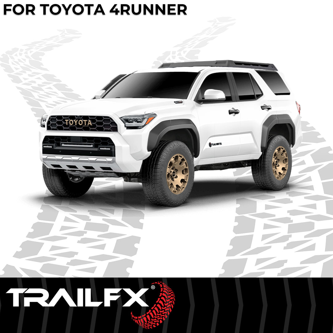 TrailFX AL6019B Running Board with 6.5-Inch Wide Step Area for Toyota 4Runner