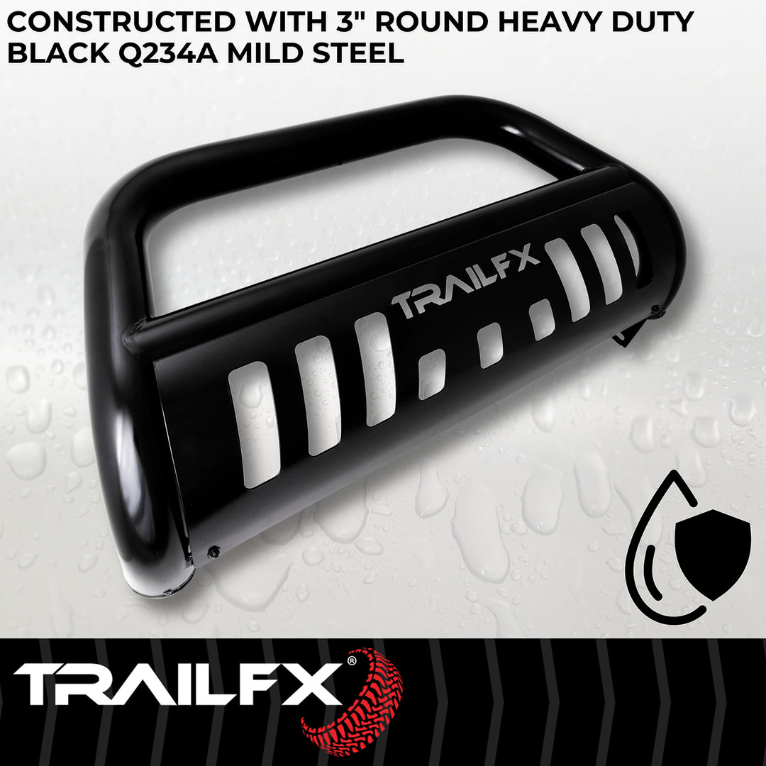 Trail FX Black Powder Coated Steel Bull Bar for Chevrolet Silverado 1500 (Part B0036B)