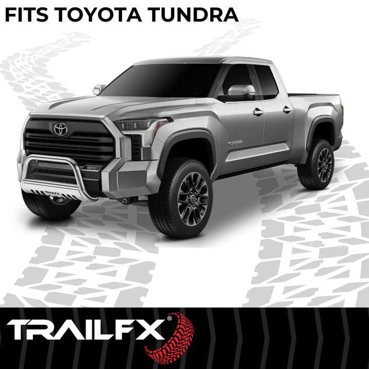 TrailFX 3 Inch Stainless Steel Bull Bar for Toyota Tundra 2022-2024