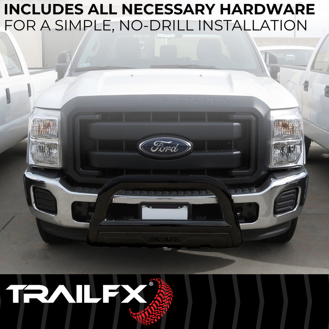 TrailFX 3 Inch Mandrel-Bent Steel Bull Bar with Light Mounts for Toyota Tacoma 2024-2025
