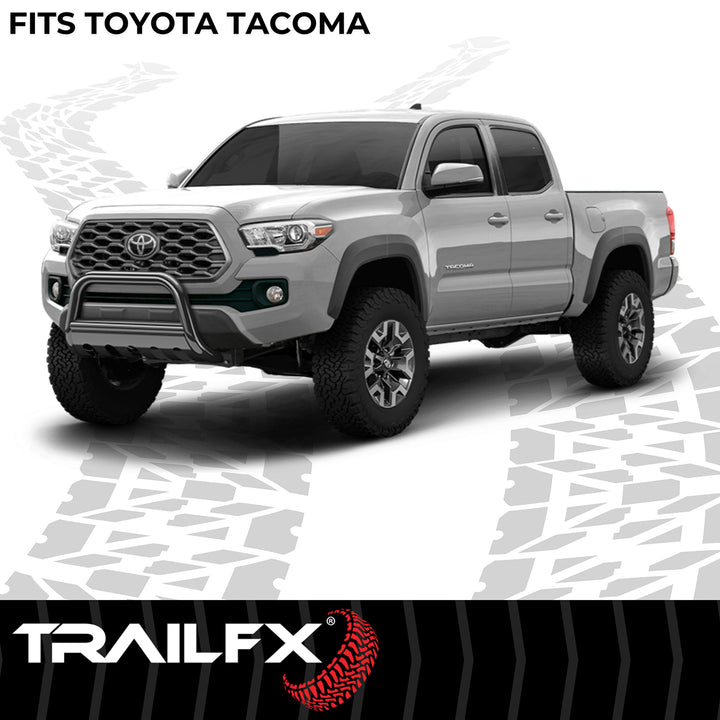 TrailFX 3 Inch Mandrel-Bent Steel Bull Bar with Light Mounts for Toyota Tacoma 2024-2025
