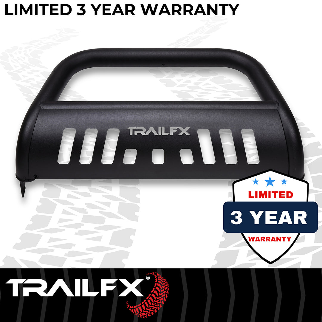 TrailFX 3 Inch Mandrel-Bent Steel Bull Bar with Light Mounts for Toyota Tacoma 2024-2025