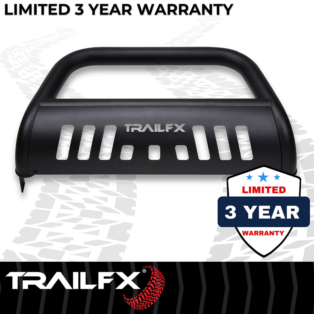 TrailFX 3 Inch Diameter Powder Coated Titanium Black Steel Bull Bar for Toyota Land Cruiser 2024-2025