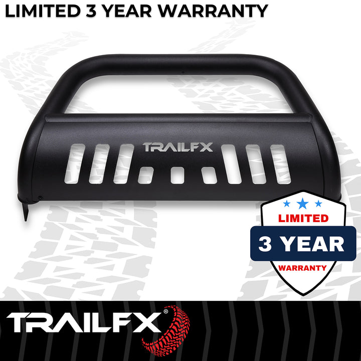 TrailFX 3 Inch Diameter Powder Coated Titanium Black Steel Bull Bar for Toyota Land Cruiser 2024-2025
