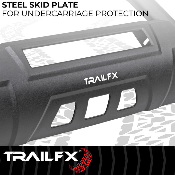 TrailFX B1613T Black Matte Powder Coated 3.5 Inch Tubular Bull Bar for Jeep Wrangler & Gladiator