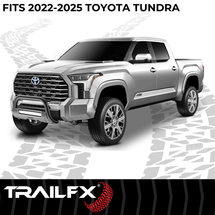 TrailFX B1614T Black Matte Powder Coated Bull Bar for Toyota Tundra (2022-2024)