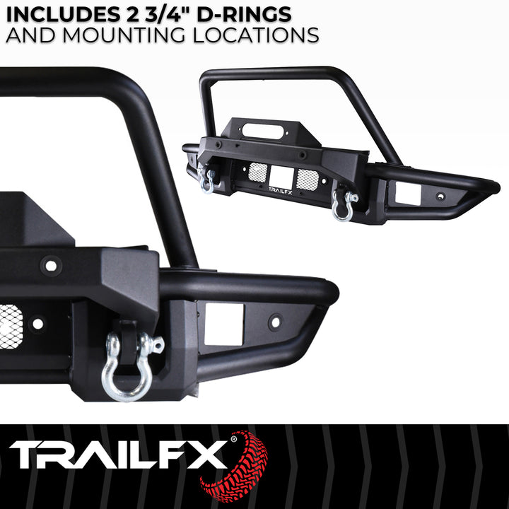 TrailFX One Piece TrailGuard Front Bumper with Winch Mount for Ford Bronco (2021-2025)