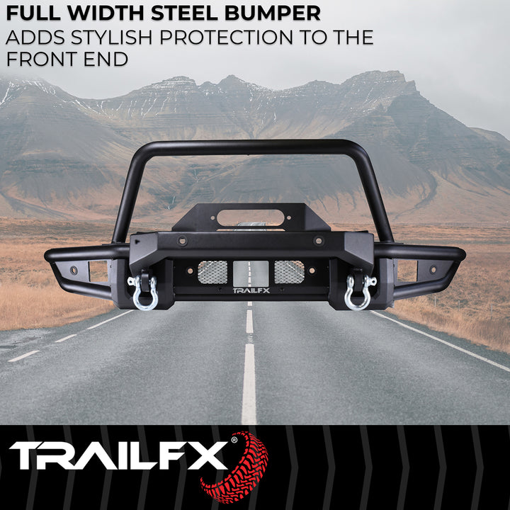 TrailFX One Piece TrailGuard Front Bumper with Winch Mount for Ford Bronco (2021-2025)