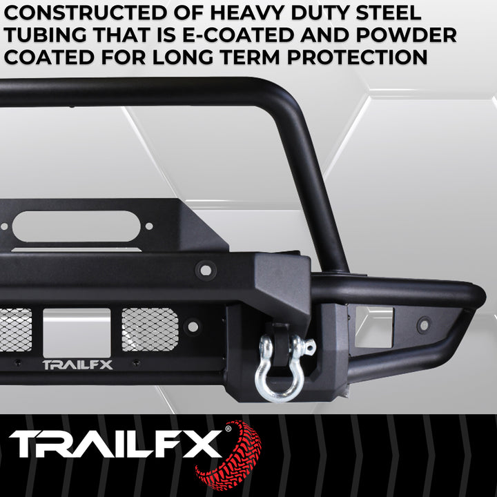 TrailFX One Piece TrailGuard Front Bumper with Winch Mount for Ford Bronco (2021-2025)