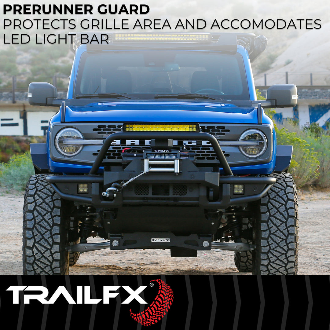TrailFX One Piece TrailGuard Front Bumper with Winch Mount for Ford Bronco (2021-2025)