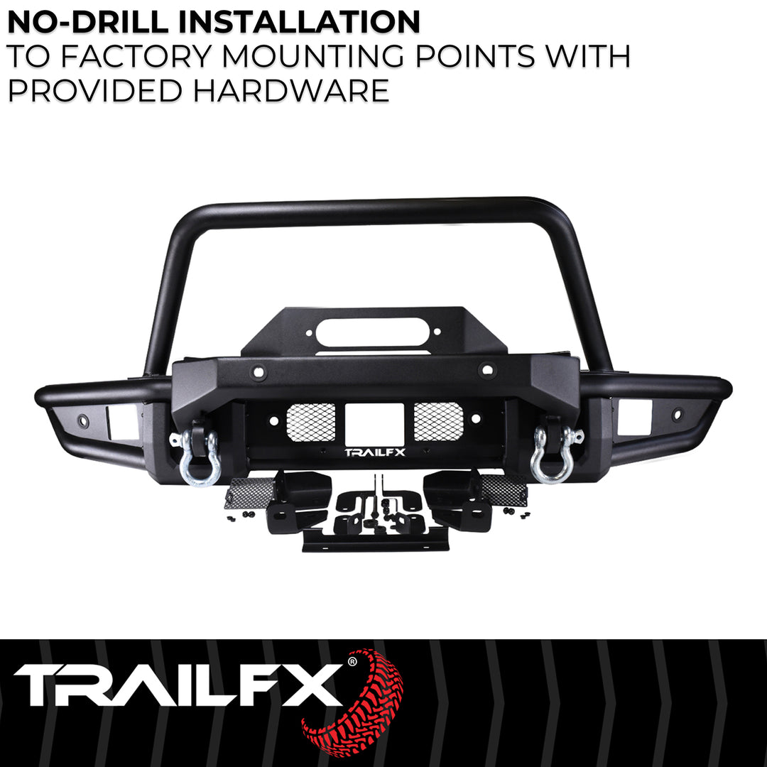TrailFX One Piece TrailGuard Front Bumper with Winch Mount for Ford Bronco (2021-2025)