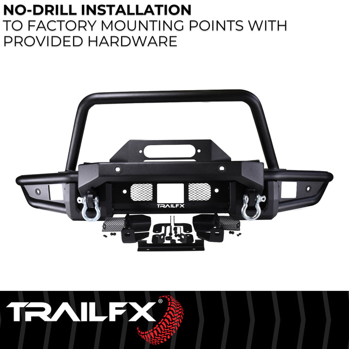 TrailFX One Piece TrailGuard Front Bumper with Winch Mount for Ford Bronco (2021-2025)