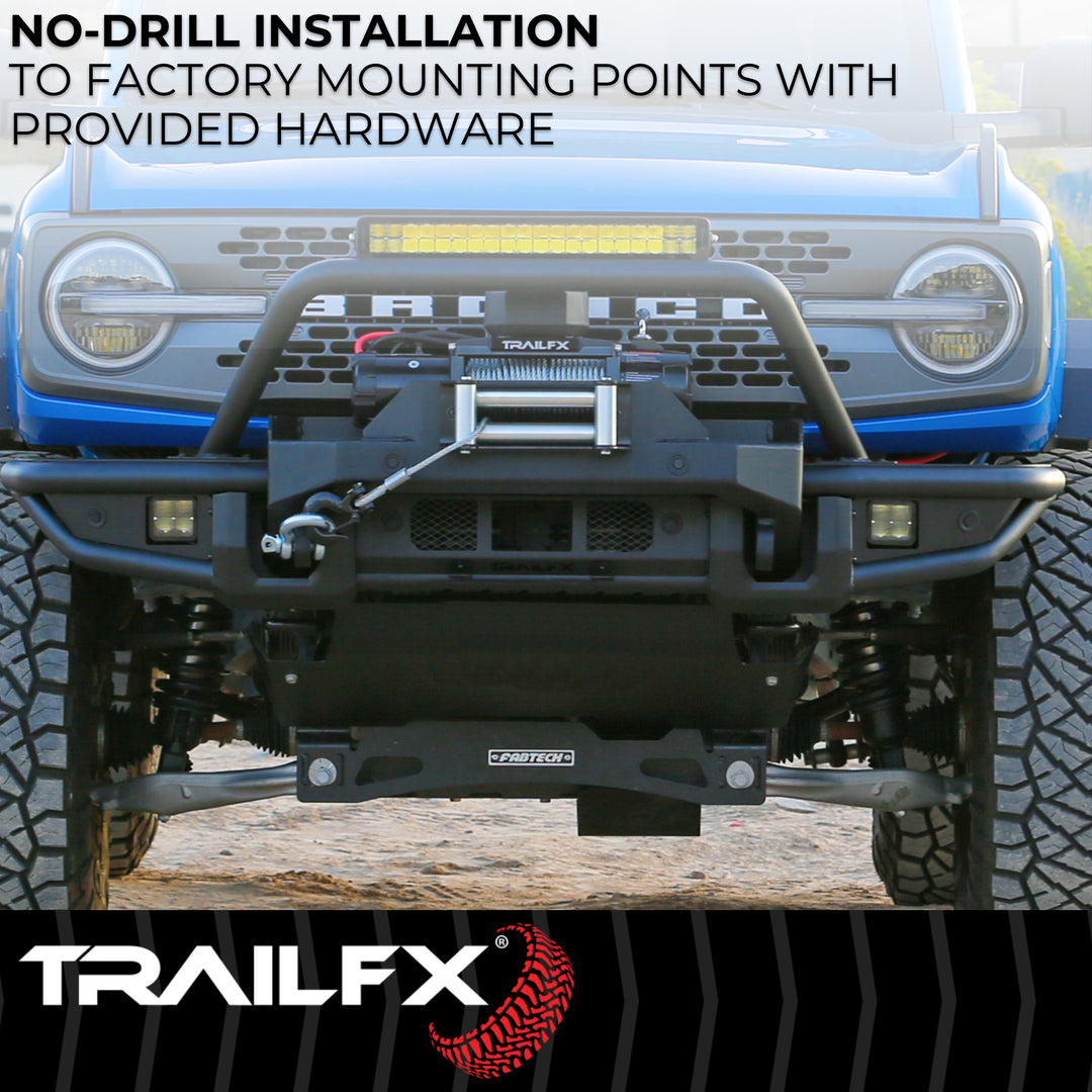 TrailFX Steel Skid Plate for Ford Bronco – Front Underbody Protection, Part BR003T
