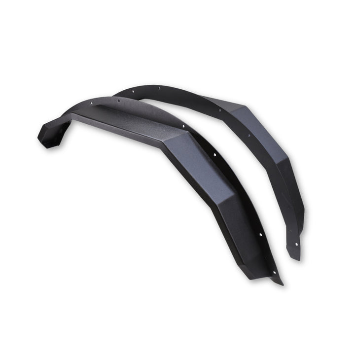 TrailFX Ford Bronco BR007T Angled Tube Steel Fender Flares – Matte Black, 1.5 Inch Height, 5 Inch Tire Coverage