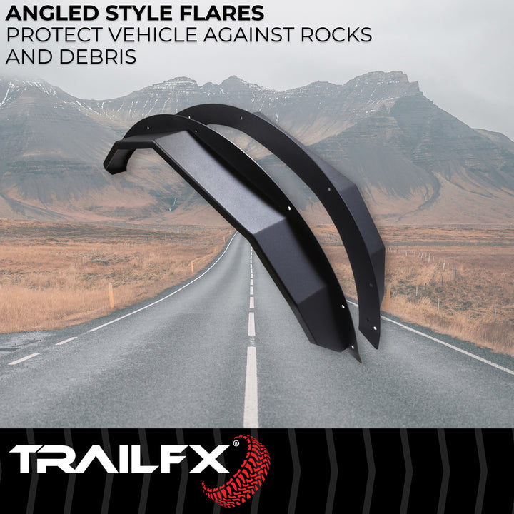 TrailFX Steel Angled Tube Fender Flares for Ford Bronco (Part BR008T)