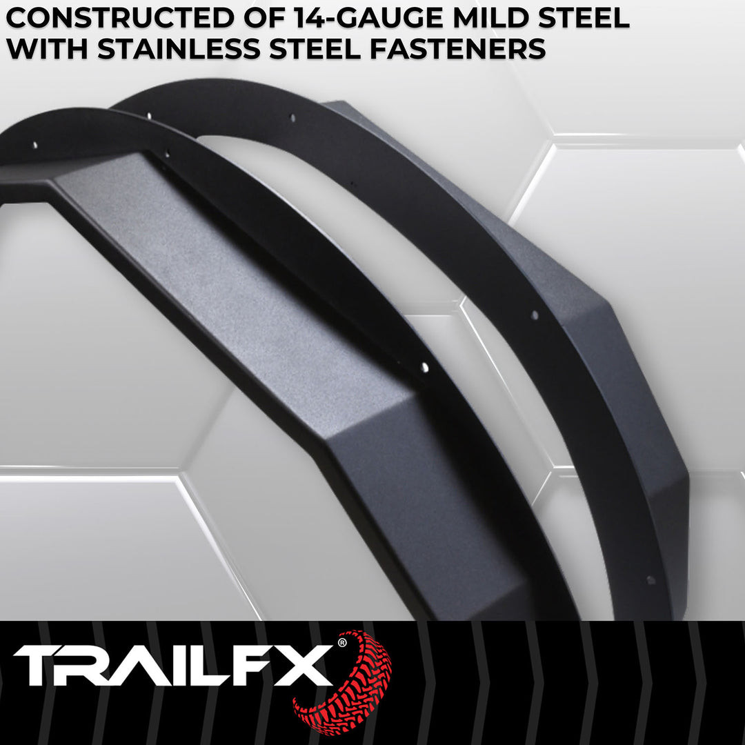 TrailFX Steel Angled Tube Fender Flares for Ford Bronco (Part BR008T)