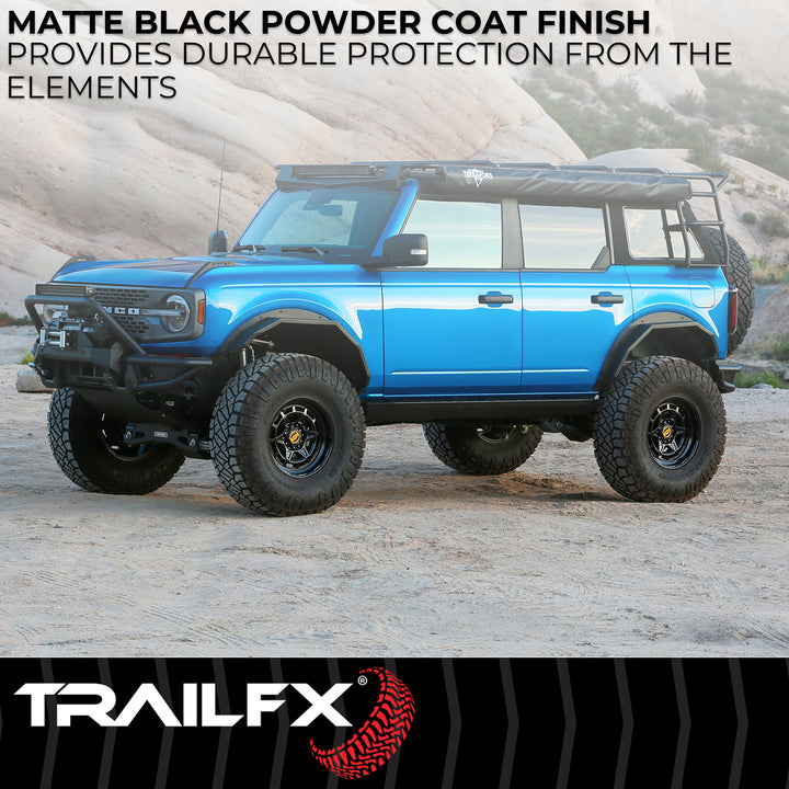 TrailFX Steel Angled Tube Fender Flares for Ford Bronco (Part BR008T)