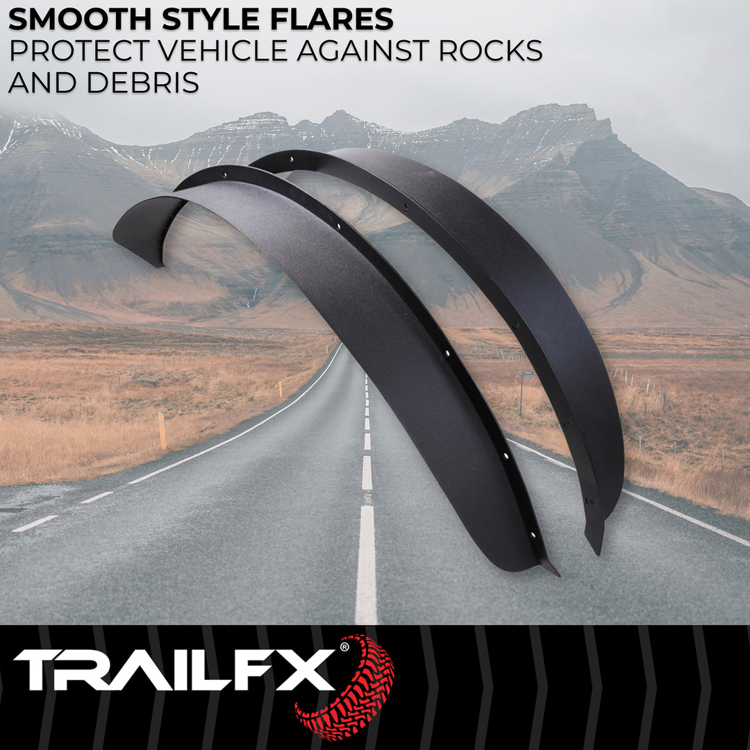 TrailFX Flat Style Fender Flares for Ford Bronco (Part BR013T)