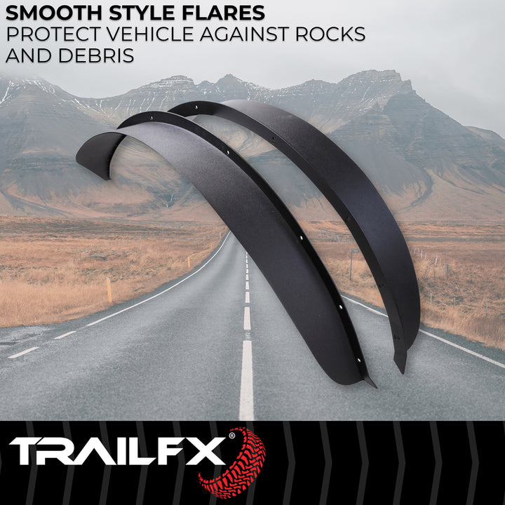 TrailFX Flat Style Fender Flares for Ford Bronco (Part BR013T)