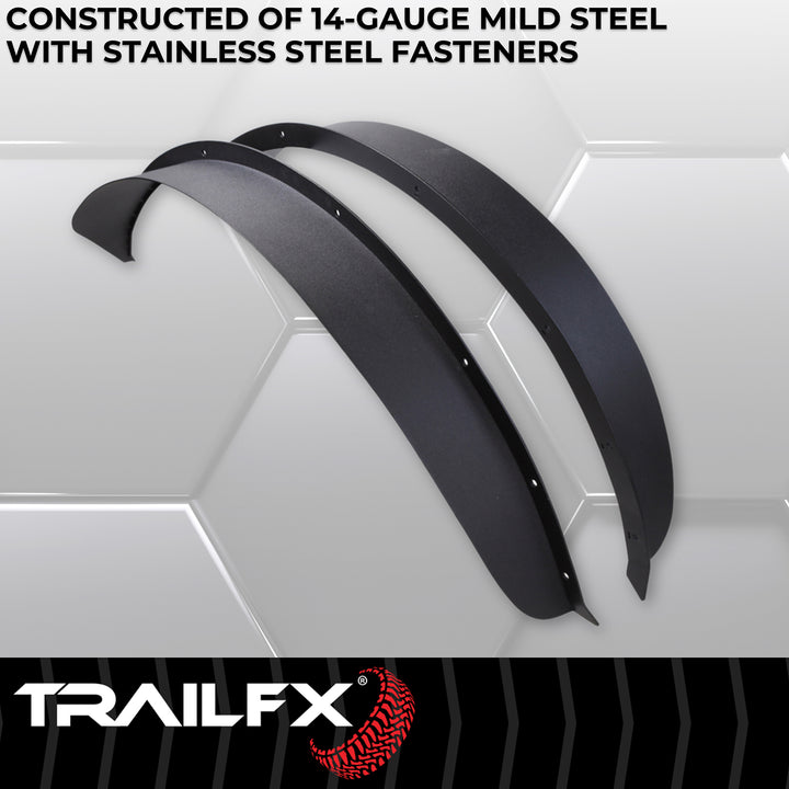 TrailFX Flat Style Fender Flares for Ford Bronco (Part BR013T)