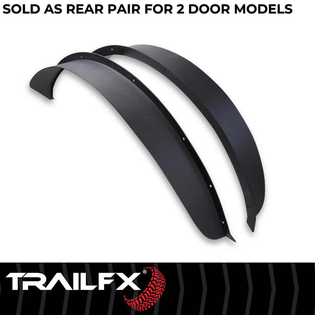 TrailFX Flat Style Fender Flares for Ford Bronco (Part BR013T)