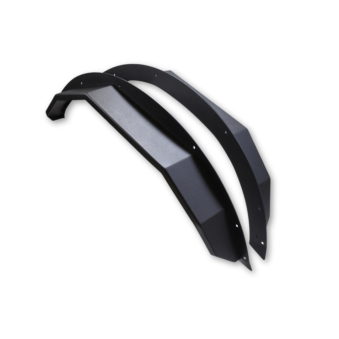 TrailFX Angled Tube Fender Flares for Ford Bronco – Matte Black Steel Set of 2