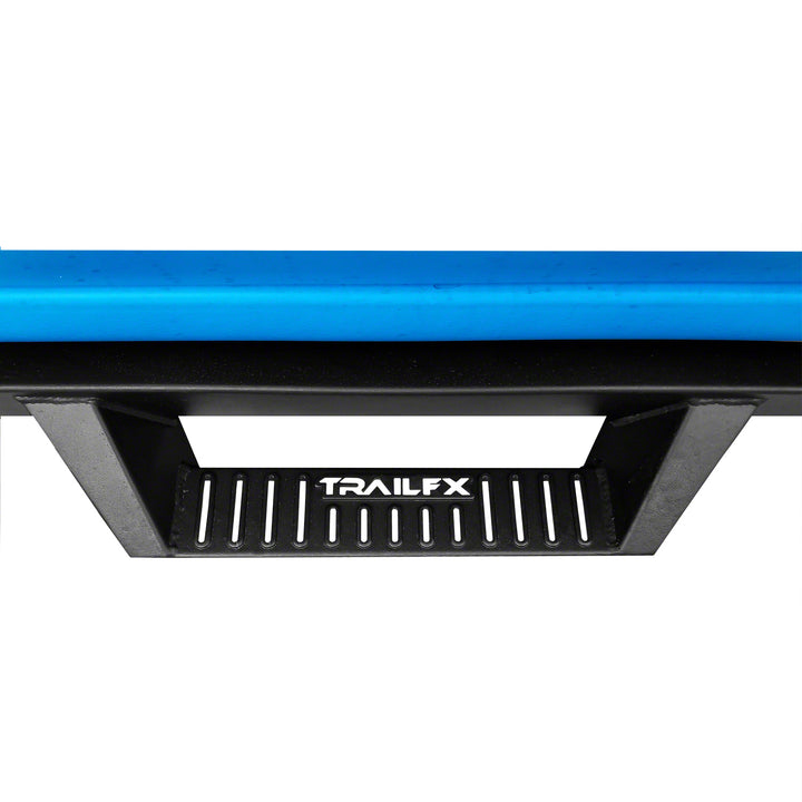 TrailFX Steel Nerf Bar with Drop Down Steps for Chevy Silverado & GMC Sierra 1500 (DHS004B)