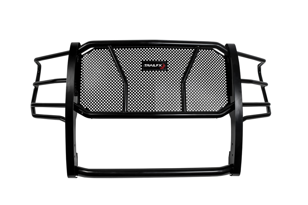 TrailFX Steel Black Powder Coated Grille Guard for Chevrolet Silverado HD (Part E0516B)