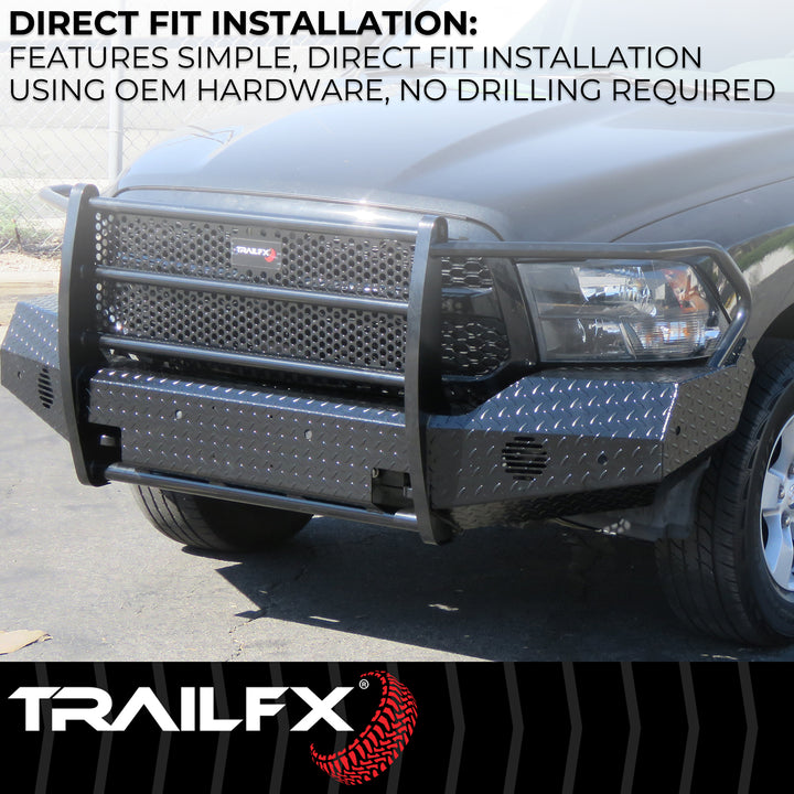 TrailFX FX3002A Full Replacement Bumper for 2005-2007 Ford Super Duty Trucks