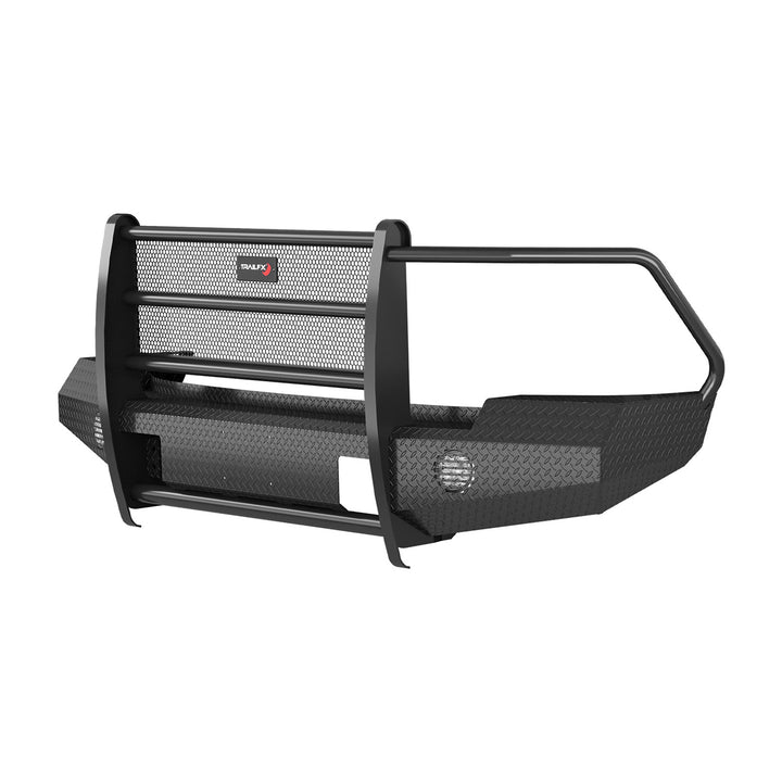 TrailFX FX3008A 1-Piece Full Replacement Bumper for Ram 2500/3500 (2011-2018) with Grille Guard and Light Cutouts